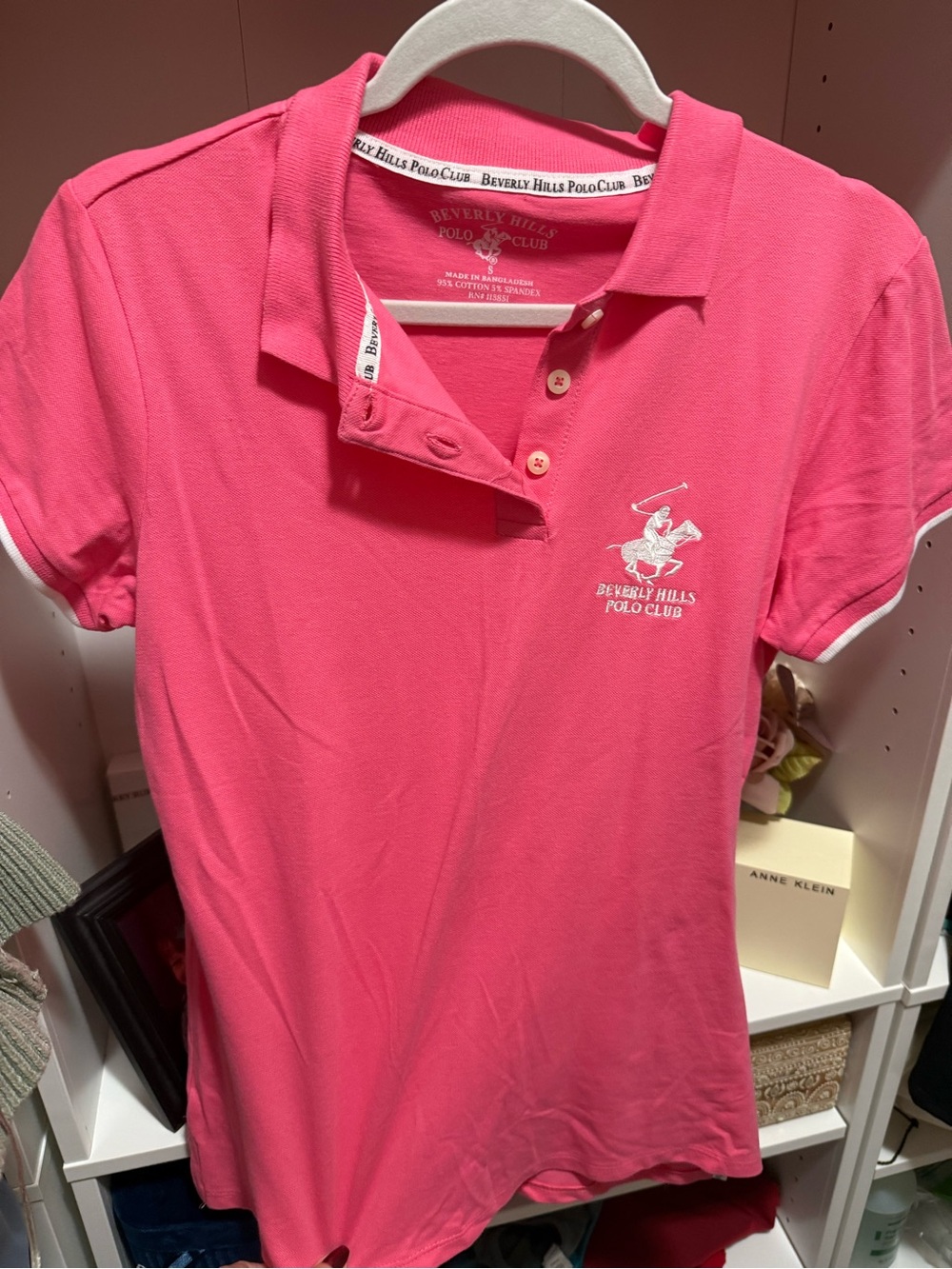 Beverly Hills Polo Club Hot Pink Short Sleeve Polo